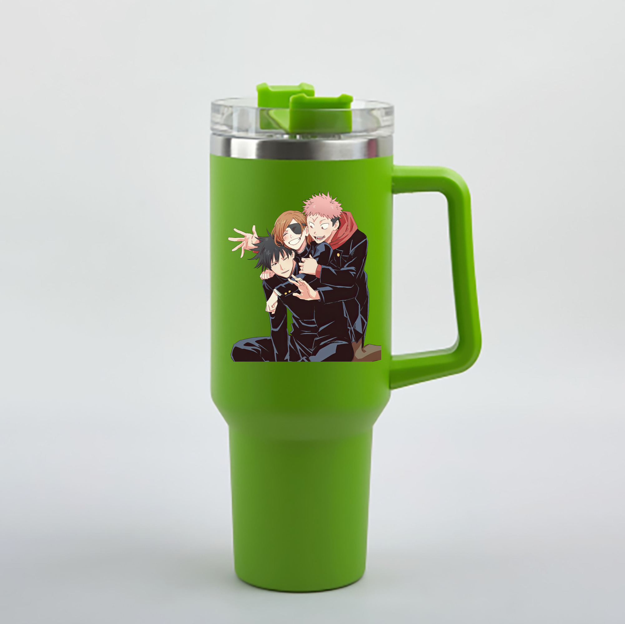 （画像用） 呪術廻戦 Jujutsu Kaisen 1200mL車用タンブラー - クリスタルステッカー（プラスチックストロー付き）